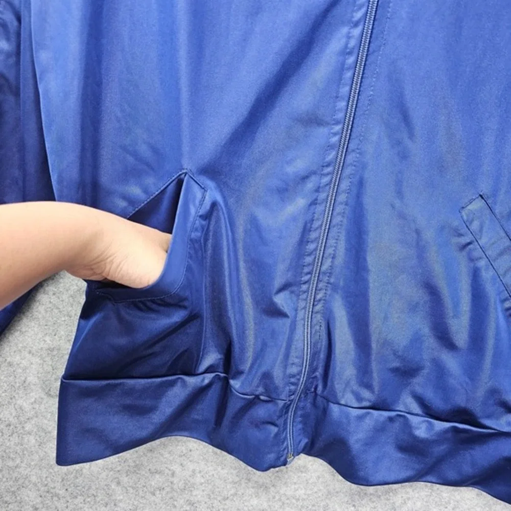 Vintage Track Jacket Mens Small Blue‎ Old School Retro Sport Rave Streetwear 80s